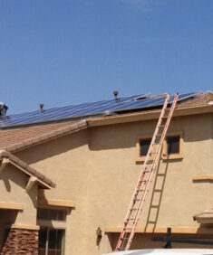 Installing Solar Panel pigeon protection